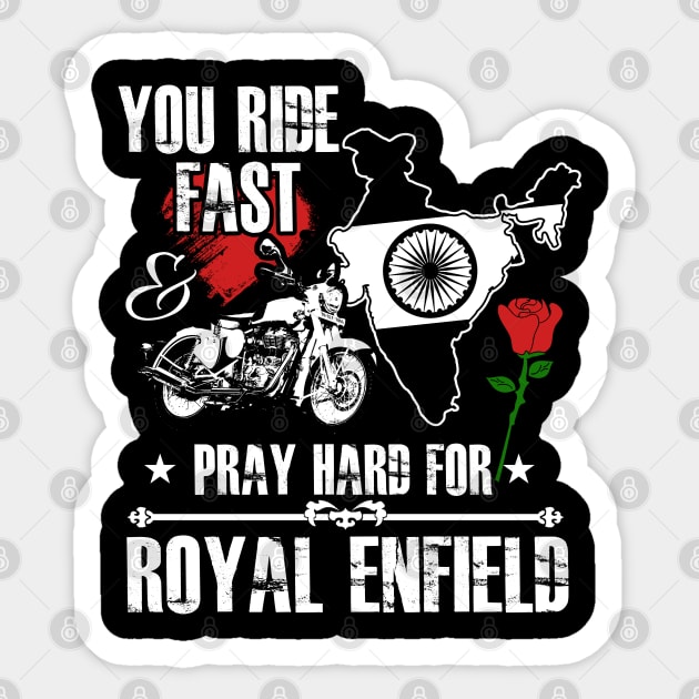 Royal Enfield Motorbike Design Royal Enfield Sticker TeePublic